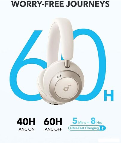 Наушники Anker Soundcore Space One Pro (бежевый)