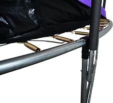 Батут GoUP Elite 12FT (с сеткой и лестницей, фиолетовый)
