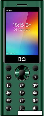 Кнопочный телефон BQ BQ-2458 Barrel L (зеленый)