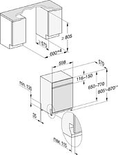 Отдельностоящая посудомоечная машина Miele G 7110 SCU AutoDos EDST/CLST Отдельностоящая посудомоечная машина Miele G 7110 SCU AutoDos EDST/CLST