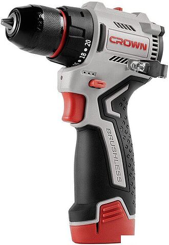 Дрель-шуруповерт Crown CT21129HMX-2 BMC (с 2-мя АКБ, кейс)