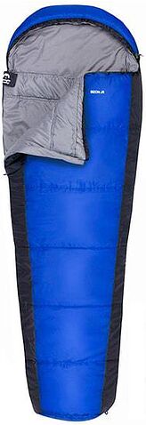 Спальный мешок Jungle Camp Bison Jr (серый/синий)