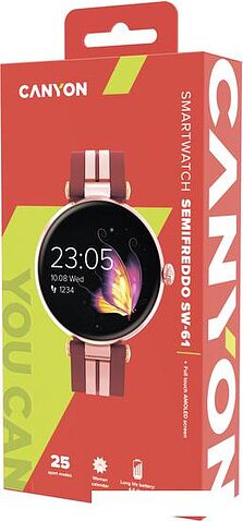 Умные часы Canyon Semifreddo SW-61 (бордовый)