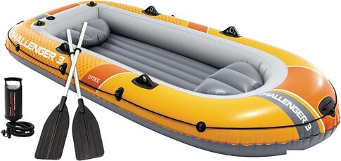 Моторно-гребная лодка Intex Challenger-3 Set 66313NP Моторно-гребная лодка Intex Challenger-3 Set 66313NP