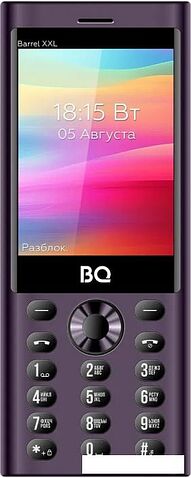 Кнопочный телефон BQ BQ-3598 Barrel XXL (фиолетовый)