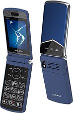 Телефон Maxvi E11ds (синий/серебристый)