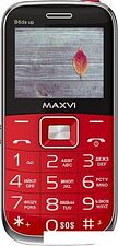 Кнопочный телефон Maxvi B6ds up (красный)