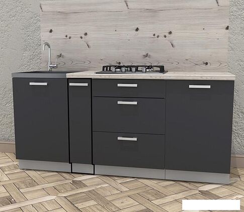 Шкаф напольный Интерлиния Компо НШ20 (антрацит)