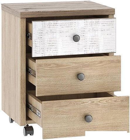 Тумба Anrex Diesel 3S/D2 Дуб Мадура/Энигма