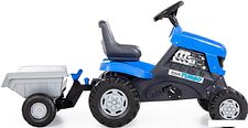 Педальная машинка Полесье Каталка-трактор с педалями Turbo с полуприцепом 84637