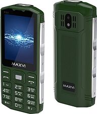 Кнопочный телефон Maxvi P101 (зеленый)