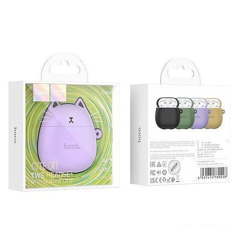 Наушники Hoco EW45 Cute Cat (сиреневый)