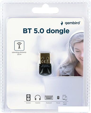 Bluetooth адаптер Gembird BTD-MINI6