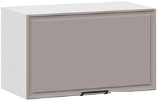 Шкаф навесной Трия Белладжио 1В6Г (белый/софт капучино)