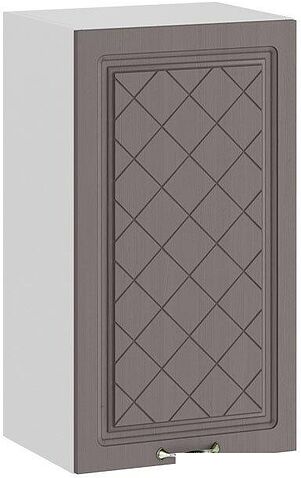 Шкаф навесной Трия Бьянка 1В4 (белый/дуб серый)