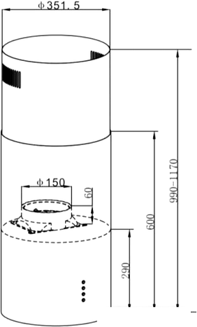 Кухонная вытяжка HOMSair Art 1050IS 35 (черный)