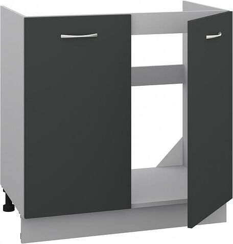 Шкаф напольный Кортекс-мебель Корнелия Лира НШ80м (антрацит)