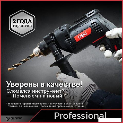 Ударная дрель Deli DE-CZ13-1E
