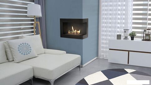 Биокамин Kratki Delta 1200 (правый, с сертификатом TUV)