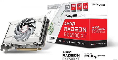 Видеокарта Sapphire Pulse Radeon RX 6500 XT ITX Pure 11314-04-20G