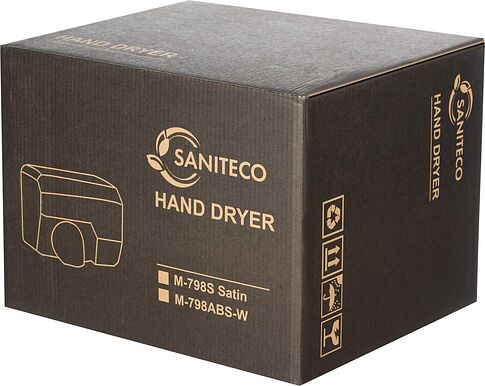 Сушилка для рук Saniteco M-798ABS-W (2300W, белый)