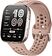 Умные часы Amazfit Bip 6 (титановый, с розовым силиконовым ремешком)