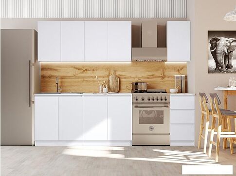 Готовая кухня Артём-Мебель Мэри СН-114 ДСП 2.0м (белый)