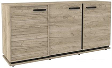 Тумба под телевизор Глазов Oslo 5 (дуб серый craft/черный)