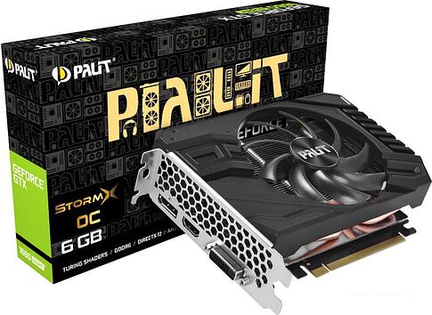 Видеокарта Palit GeForce GTX 1660 Super StormX OC 6GB GDDR6 NE6166SS18J9-161F
