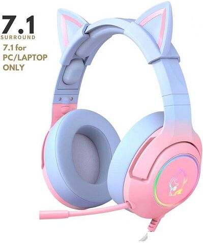 Наушники Onikuma K9 7.1 (голубой/розовый)