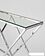 Консольный стол Stool Group Инсигния 115x30 ECST-026 (прозрачное стекло/сталь серебристый)