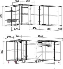 Готовая кухня Интерлиния Мила 12x18 без столешницы (белый платинум/дуб серый) Готовая кухня Интерлиния Мила 12x18 без столешницы (белый платинум/дуб серый)