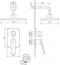 Душевая система Lemark Allegro LM5929CW
