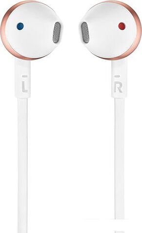 Наушники с микрофоном JBL T205 (розовое золото)