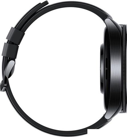 Умные часы Xiaomi Watch 2 Pro (черный, с черным силиконовым ремешком, международная версия)