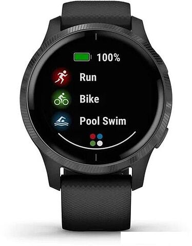 Умные часы Garmin Venu (черный/серый)