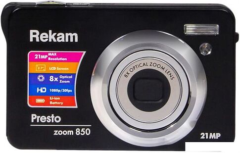 Фотоаппарат Rekam Presto zoom 850 (черный)