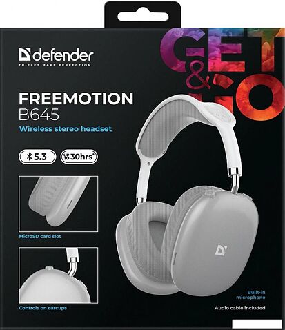 Наушники Defender FreeMotion B645 (серый)
