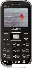 Кнопочный телефон Maxvi B6ds up (черный)
