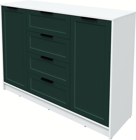 Тумба Интерлиния Концепт Тренд КТ-Т140 (белый платинум/изумруд)