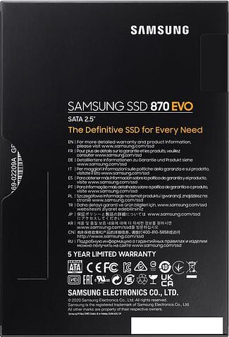 SSD Samsung 870 Evo 500GB MZ-77E500BW