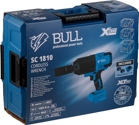 Гайковерт Bull SC 1810 1329727 (с 2-мя АКБ, кейс)