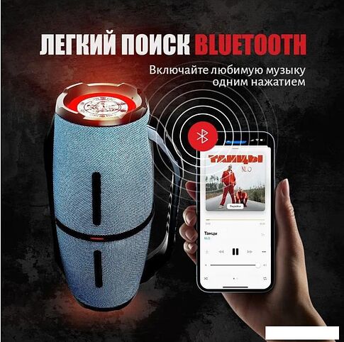 Беспроводная колонка Урал Гагарин ГР-007 (синий)