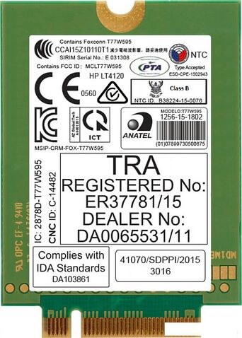 LTE-модуль HP lt4120 LTE/EV-DO/HSPA+ WWAN N8T16AA
