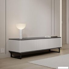 Тумба Shtabe Royal 5031 эко (белый/металл бруклин/черный)