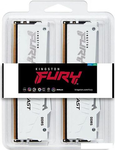Оперативная память Kingston FURY Beast RGB 2x32ГБ DDR5 6000 МГц KF560C30BWEAK2-64