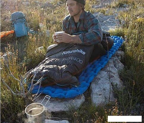 Спальный мешок Naturehike CWZ400 NH19W400-Z M (левая молния, черный)