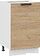 Шкаф напольный Трия Детройт 1Н5 (белый/дуб крафт золотой)