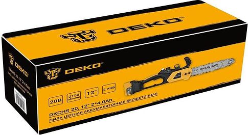 Аккумуляторная пила Deko DKCHS 20 085-2000 (с 2-мя АКБ)