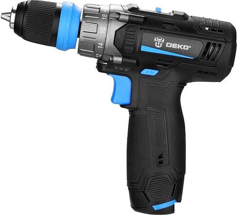 Дрель-шуруповерт Deko DKCD12V PRO 083-1004 (с 2-мя АКБ 1.5Ач, кейс)
